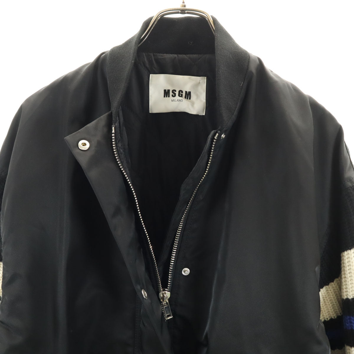 MSGM エムエスジーエム イタリア製 中綿コート 38 ブラック レディース