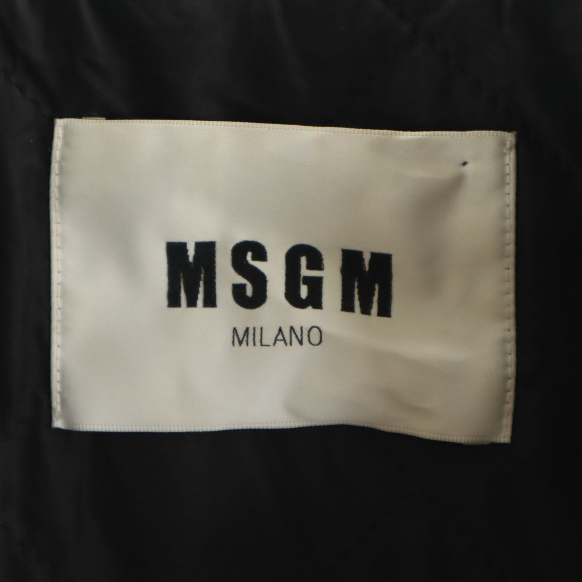 MSGM エムエスジーエム イタリア製 中綿コート 38 ブラック レディース
