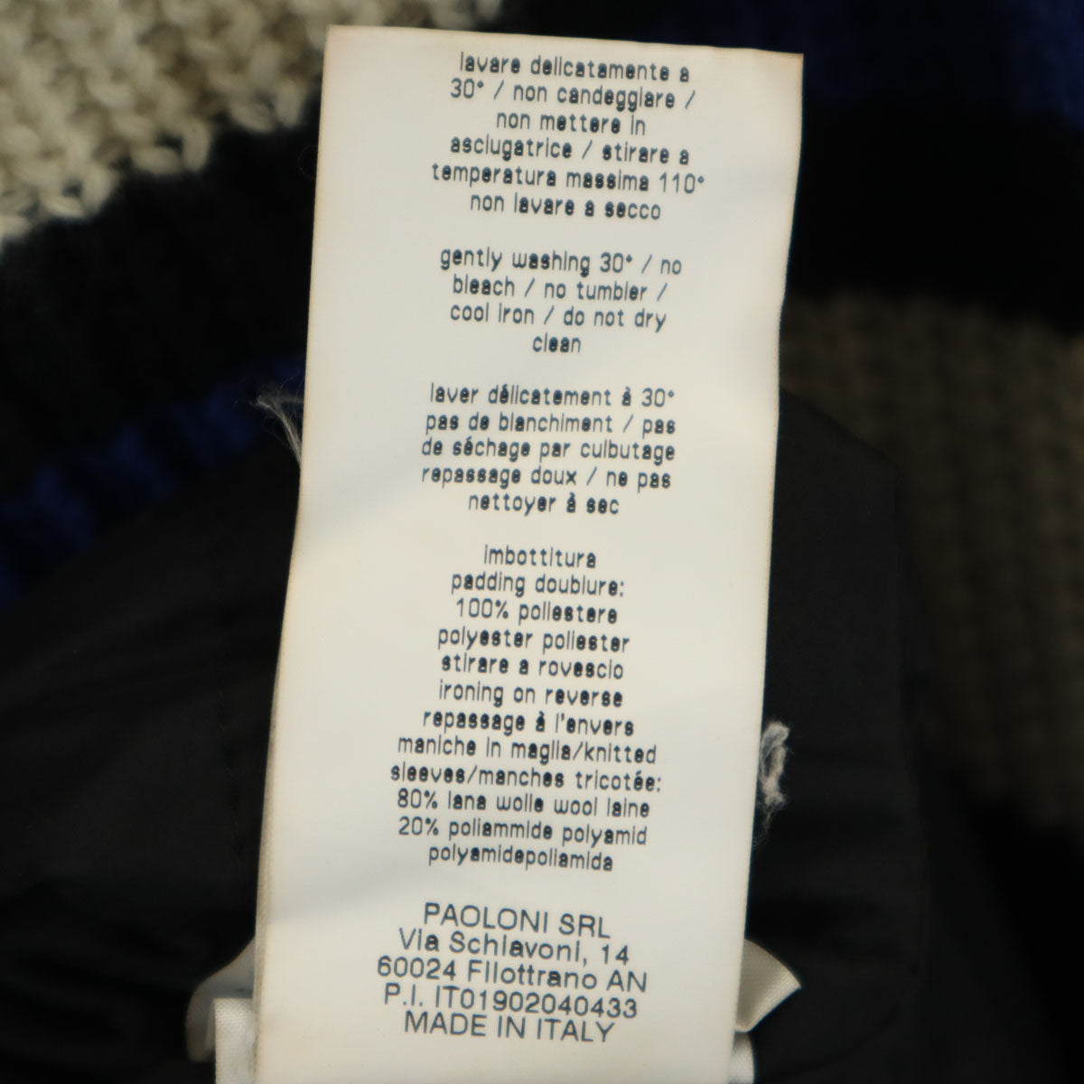 MSGM エムエスジーエム イタリア製 中綿コート 38 ブラック レディース