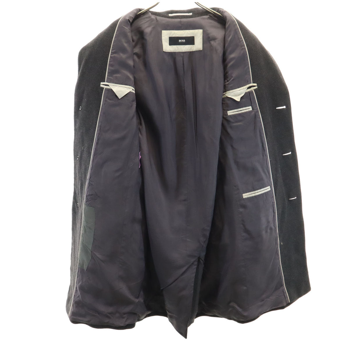 BOSS HUGO BOSS ボスヒューゴボス コート 44 グレー メンズ