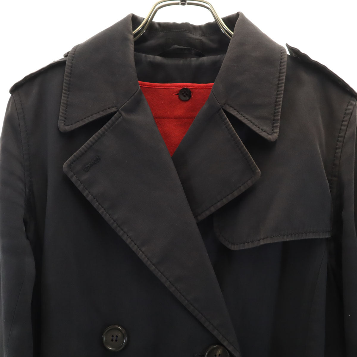 Paul Smith BLACK ポールスミス ブラック トレンチコート 40 ブラック ベストライナー付き レディース