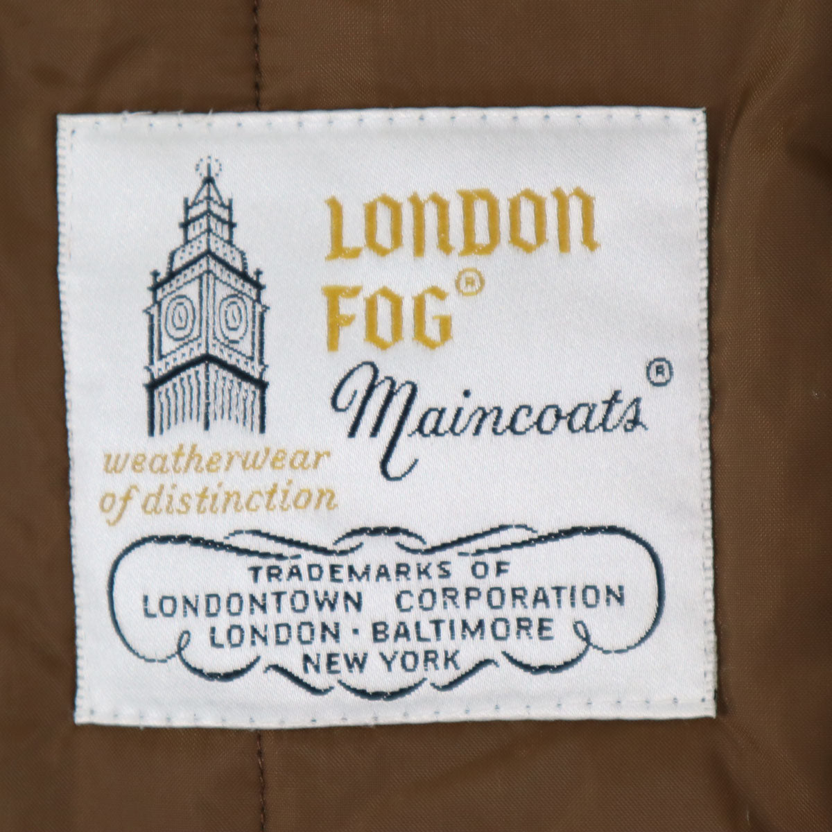 LONDON FOG ロンドンフォグ 70s 80s ヴィンテージ ライナー付き ステンカラーコート 38 ベージュ系 メンズ