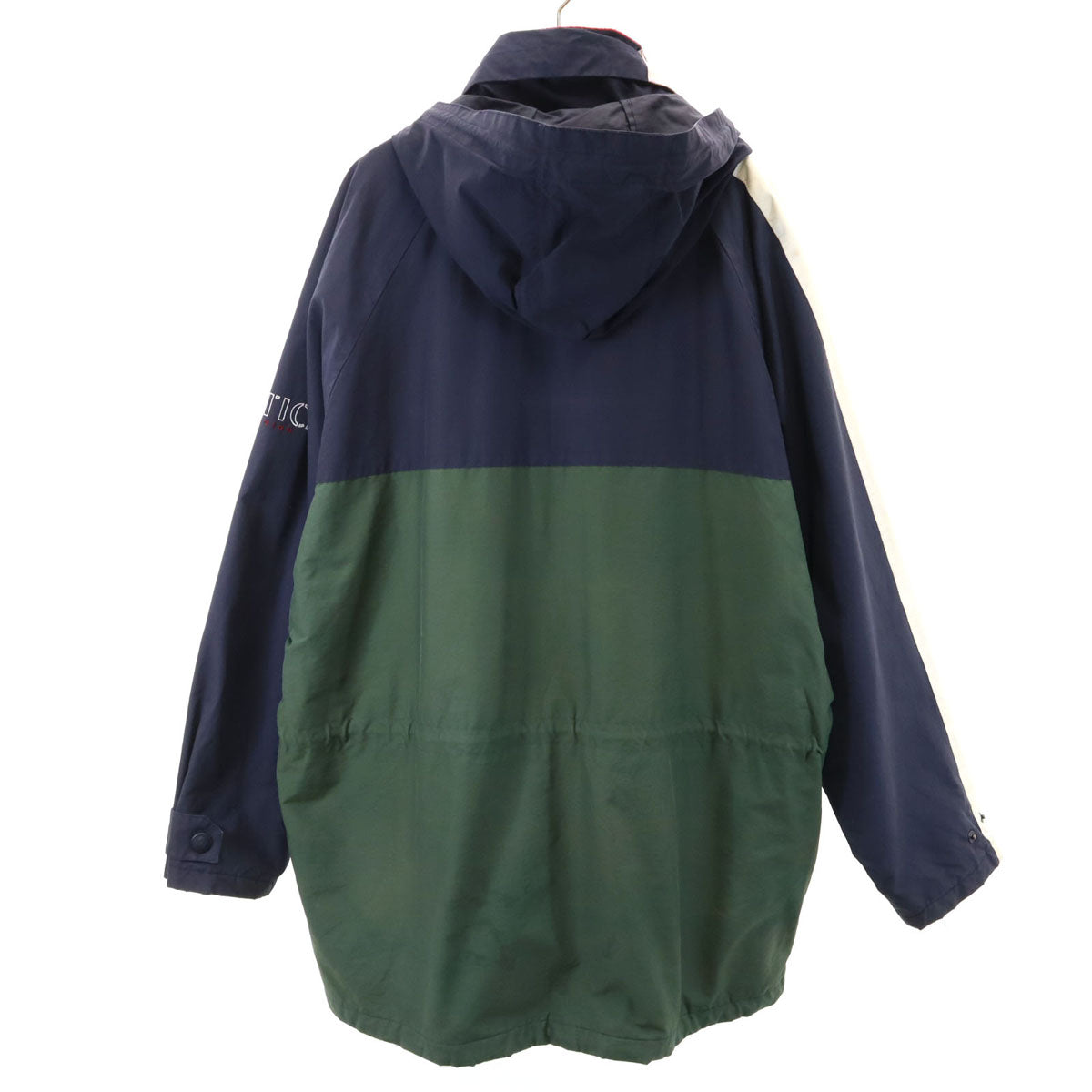 NAUTICA ノーティカ 90s オールド ジップ コート XL グリーン系 裏フリース メンズ