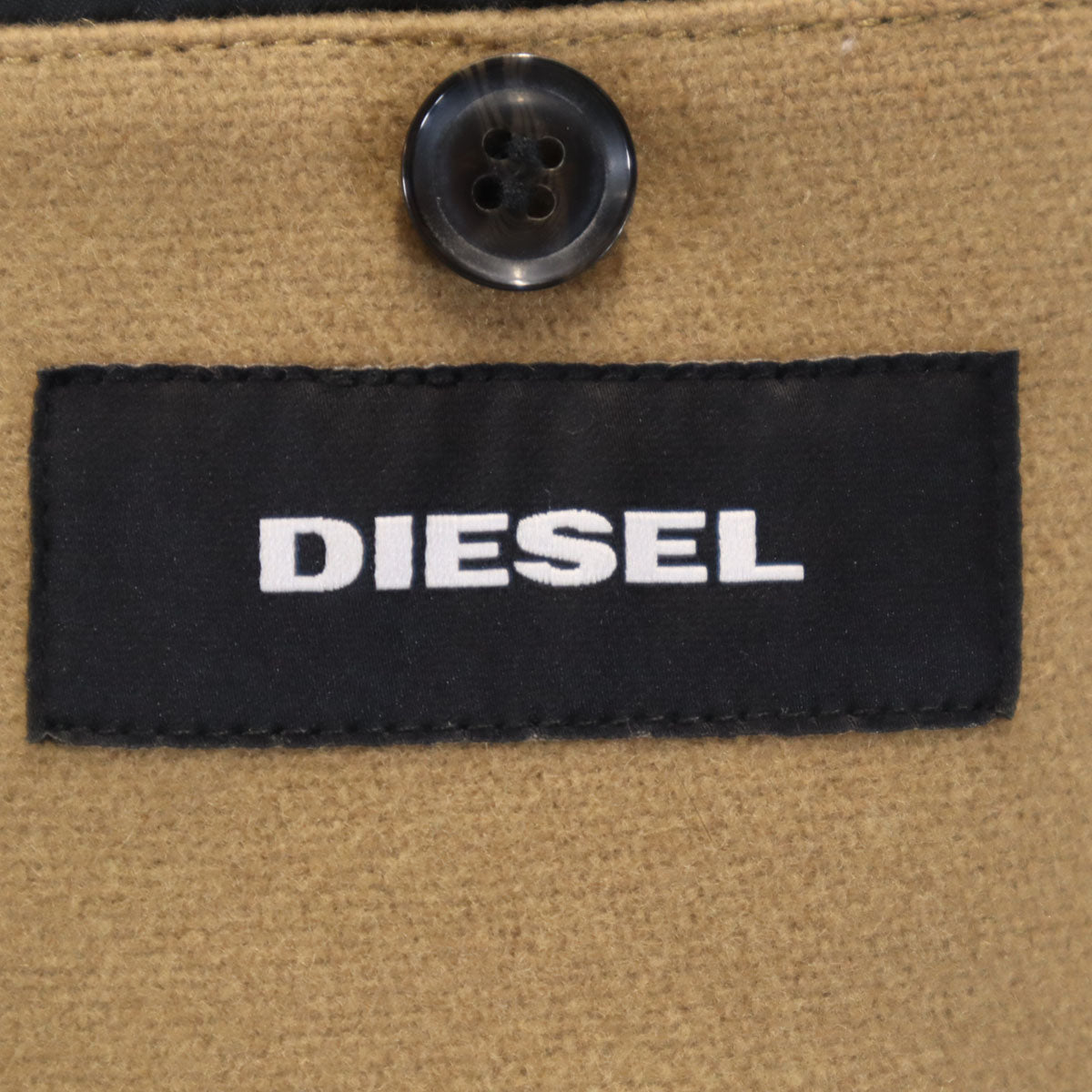 DIESEL ディーゼル チェスターコート 48 ベージュ系 メンズ