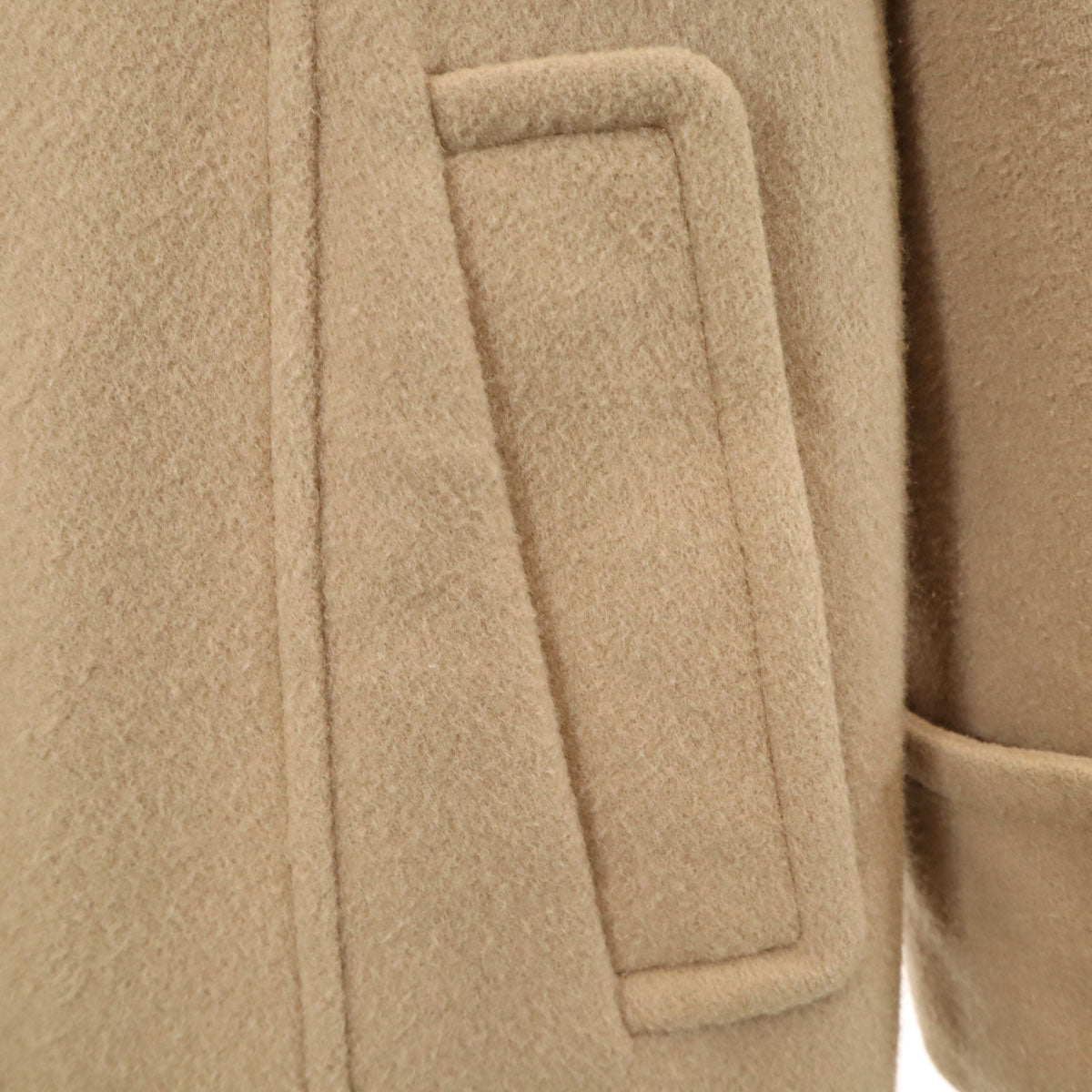 BLUE LABEL CRESTBRIDGE ブルーレーベルクレストブリッジ 丸襟 ウールコート 36 ベージュ系 三陽商会 レディース