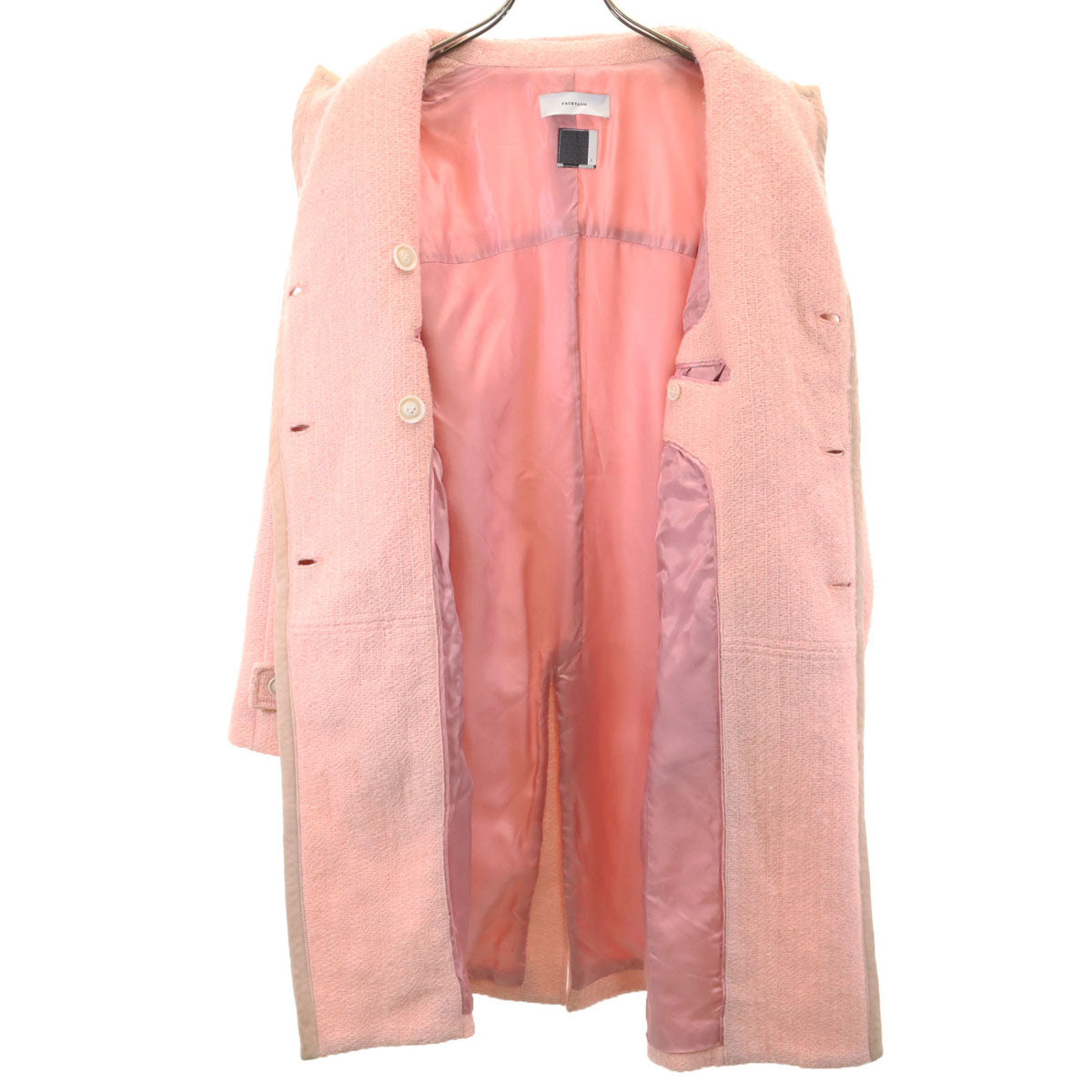 FACETASM ファセッタズム 日本製 ウールブレンド コート 1 ピンク系 レディース