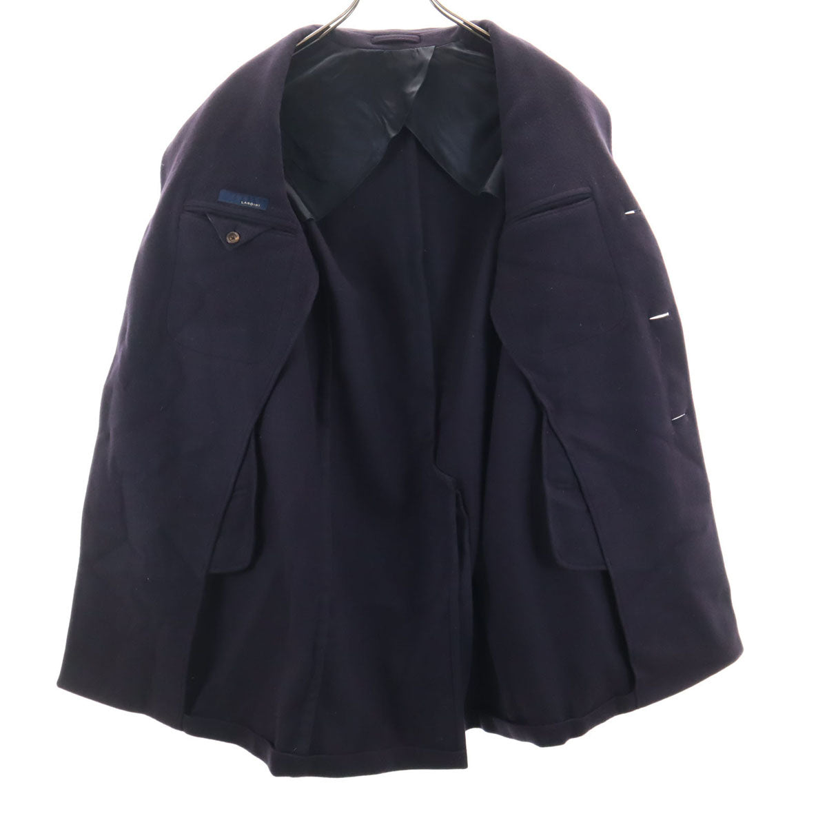 ラルディーニ　チェスターコート　ウール　ネイビー　size44 LARDINI LARDINI ラルディーニ イタリア製 ウール チェスターコート 44