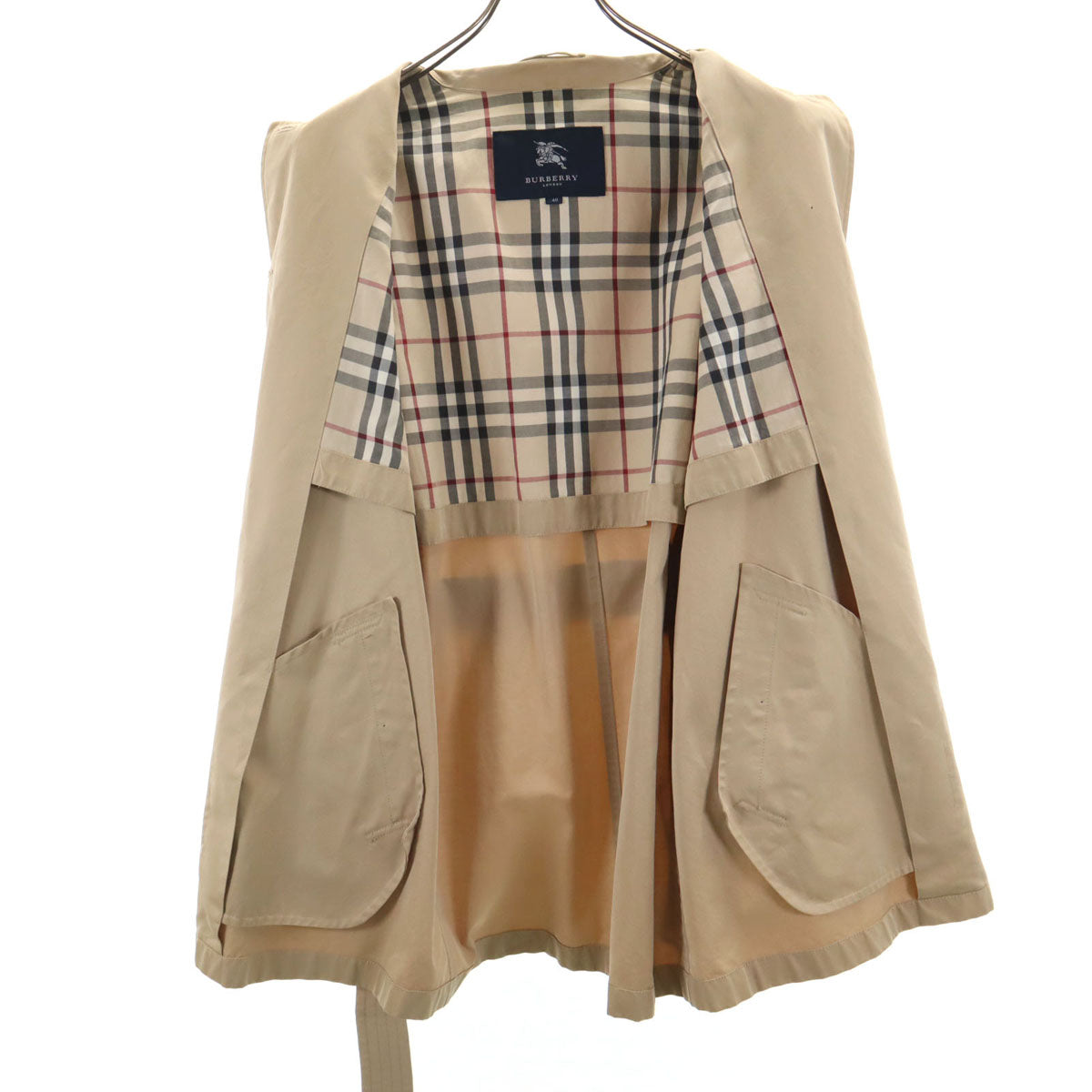 BURBERRY バーバリー ステンカラーコート 40 ベージュ 三陽商会 レディース