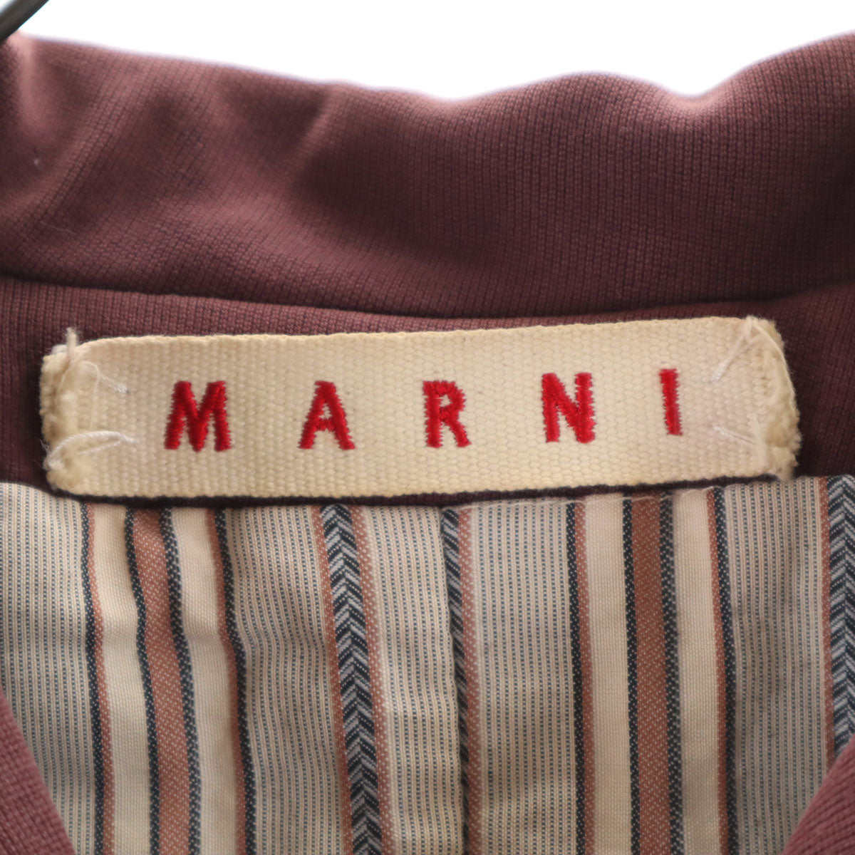 MARNI マルニ イタリア製 ロングコート 42 パープル系 レディース