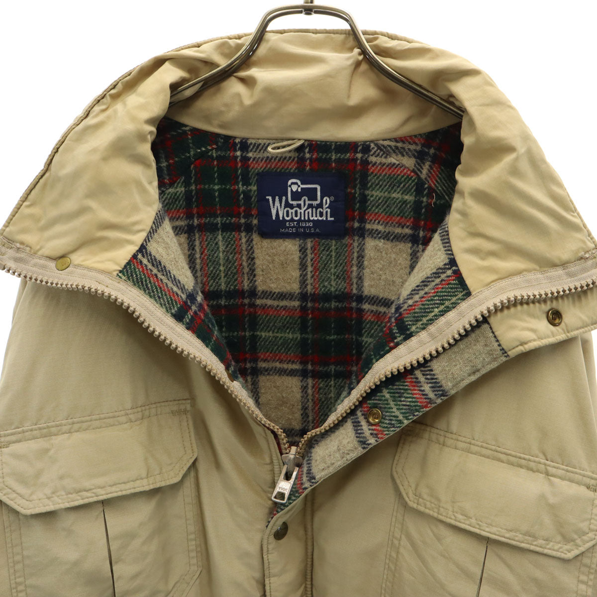 WOOLRICH ウールリッチ 80s USA製 ヴィンテージ マウンテンパーカー カーキベージュ メンズ