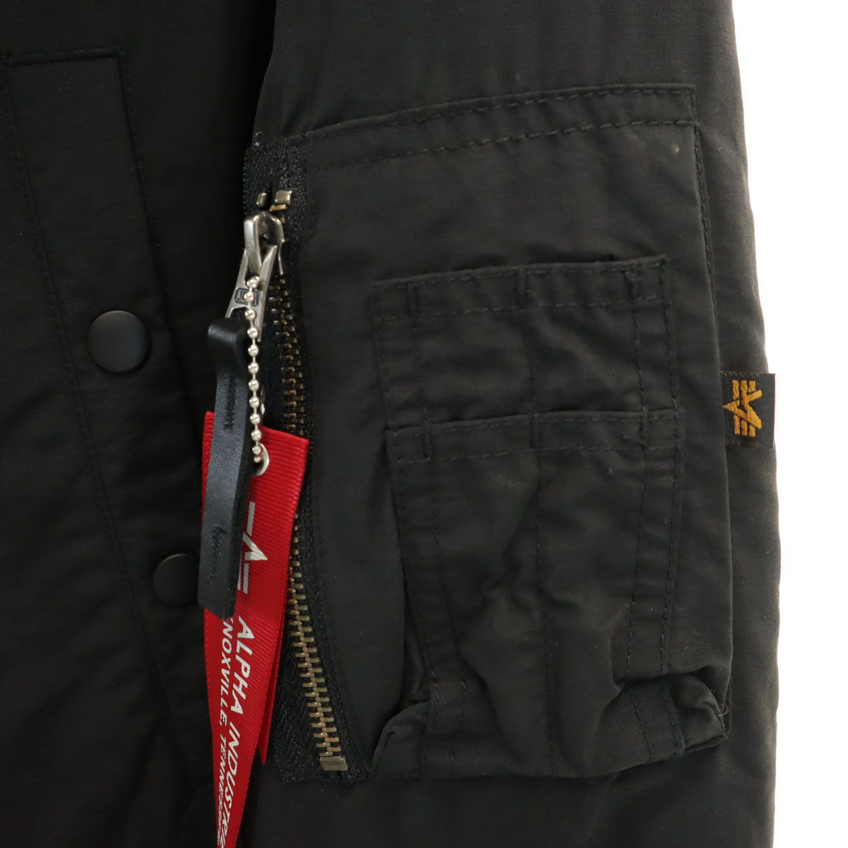 ALPHA INDUSTRIES INC アルファインダストリーズ N-3B フライトジャケット L ブラック メンズ