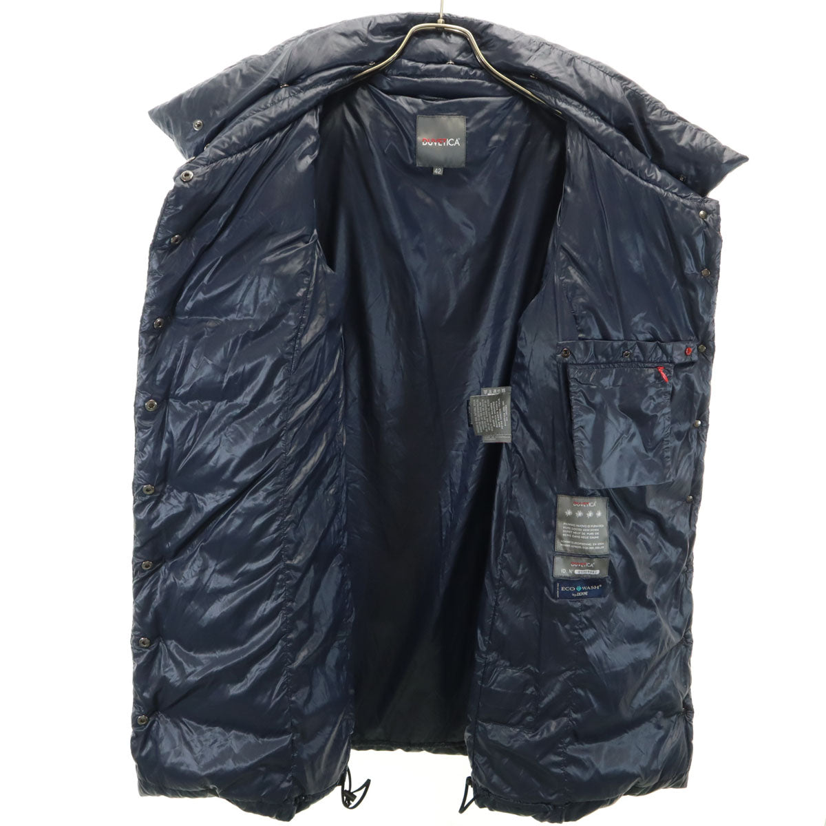 DUVETICA デュベティカ ブルガリア製 ダウンコート 42 ネイビー レディース