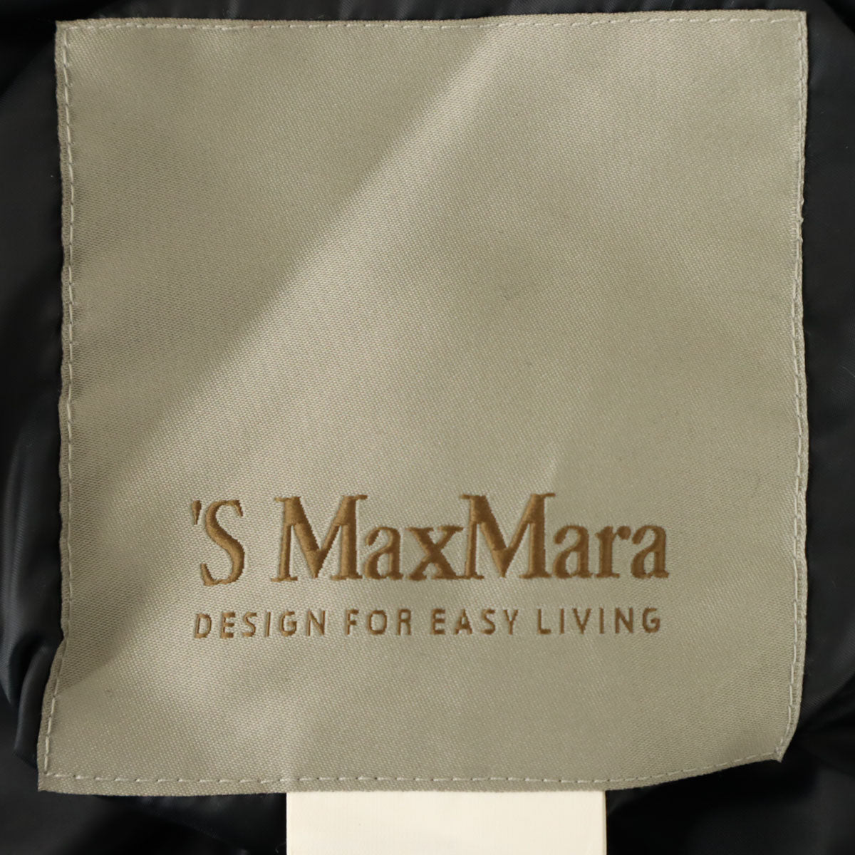 S Max Mara エスマックスマーラ ロング ダウンベスト 36 ネイビー系 レディース