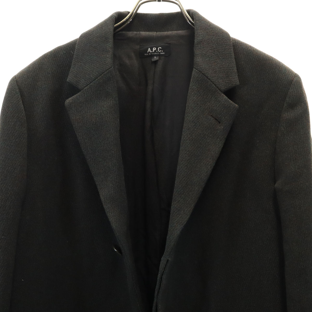 A.P.C. アーペーセー フランス製 ウールコート S ブラック系 メンズ