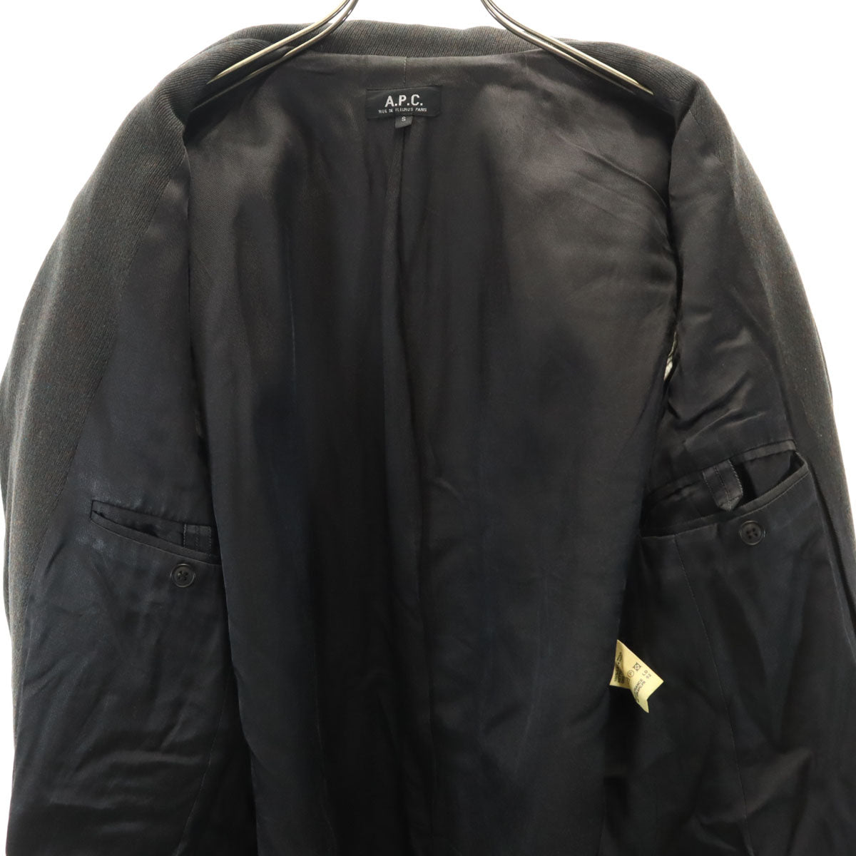 A.P.C. アーペーセー フランス製 ウールコート S ブラック系 メンズ