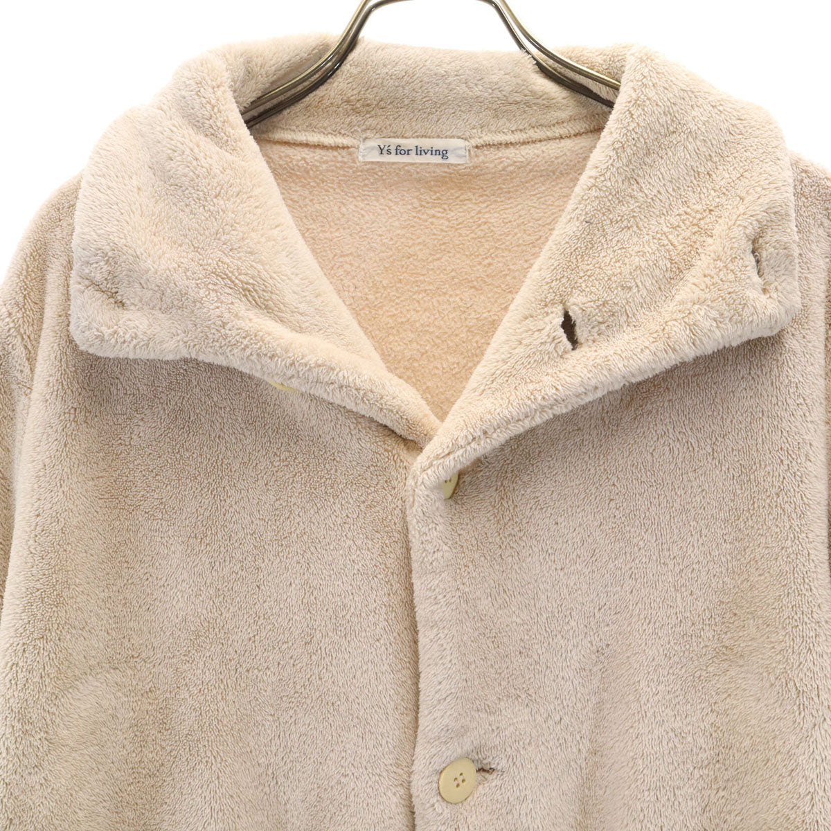 Y's for living ワイズフォーリビング フリース ロングコート ベージュ ヨウジヤマモト レディース