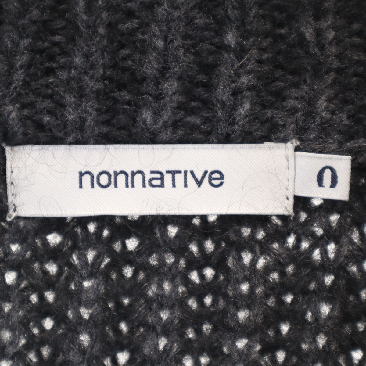 nonnative ノンネイティブ 長袖 ガウン ニットカーディガン 0 チャコールグレー メンズ