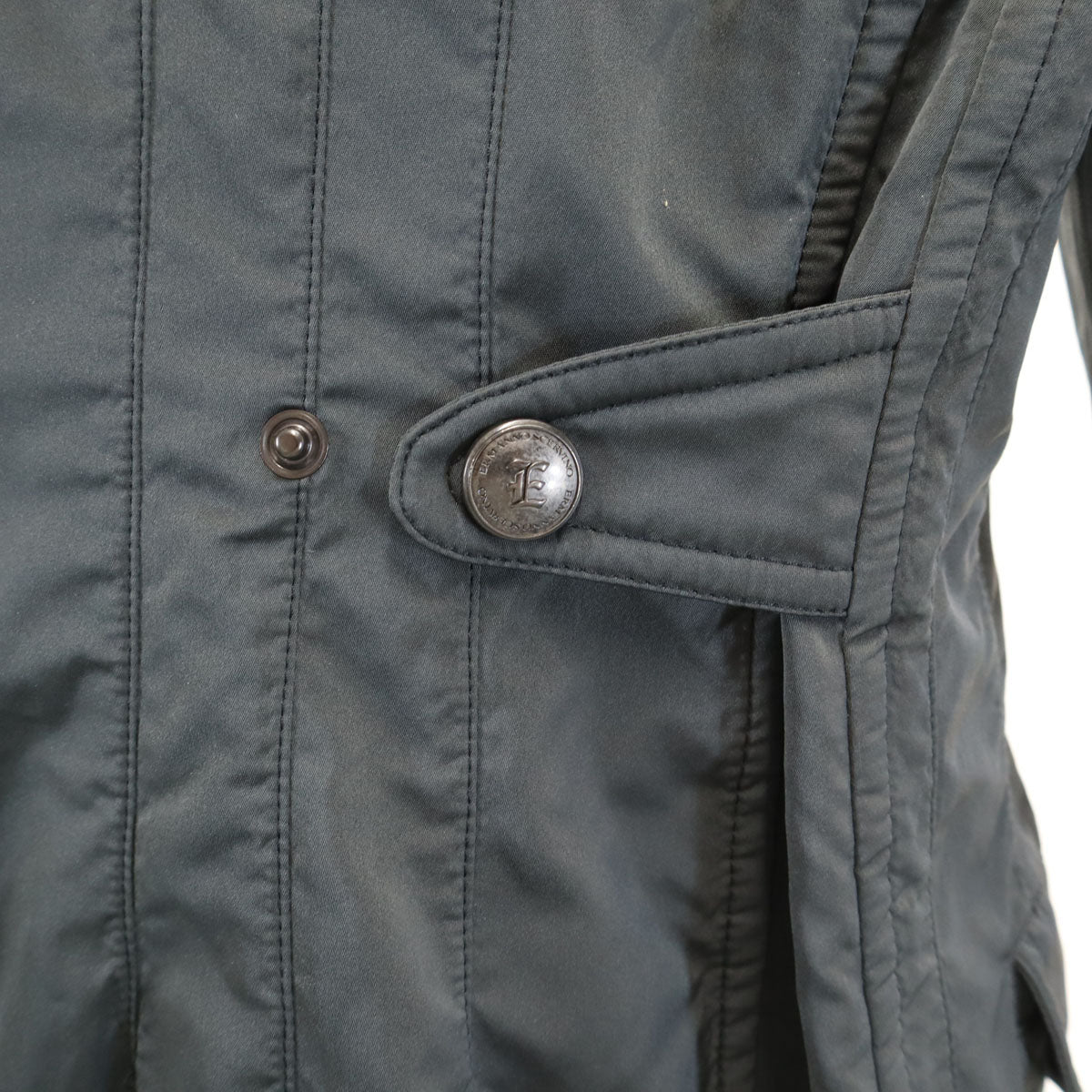 ERMANNO SCERVINO エルマンノ シェルヴィーノ イタリア製 中綿コート 38 チャコールグレー レディース