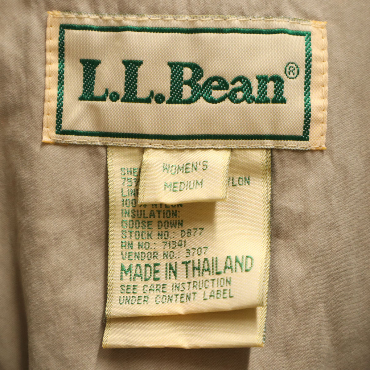 L.L.Bean エルエルビーン 90s オールド ダウンコート M ベージュ アウトドア レディース