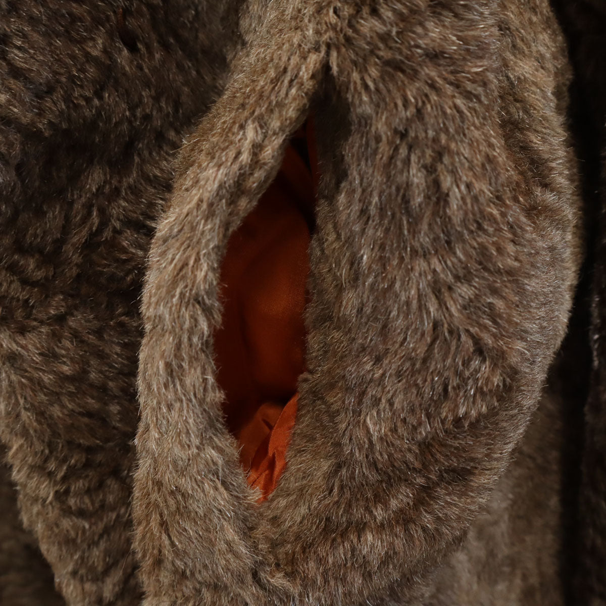 ROSE COUTURE ローズ クチュール 60s 70s ヴィンテージ フェイク ファーコート ブラウン レディース