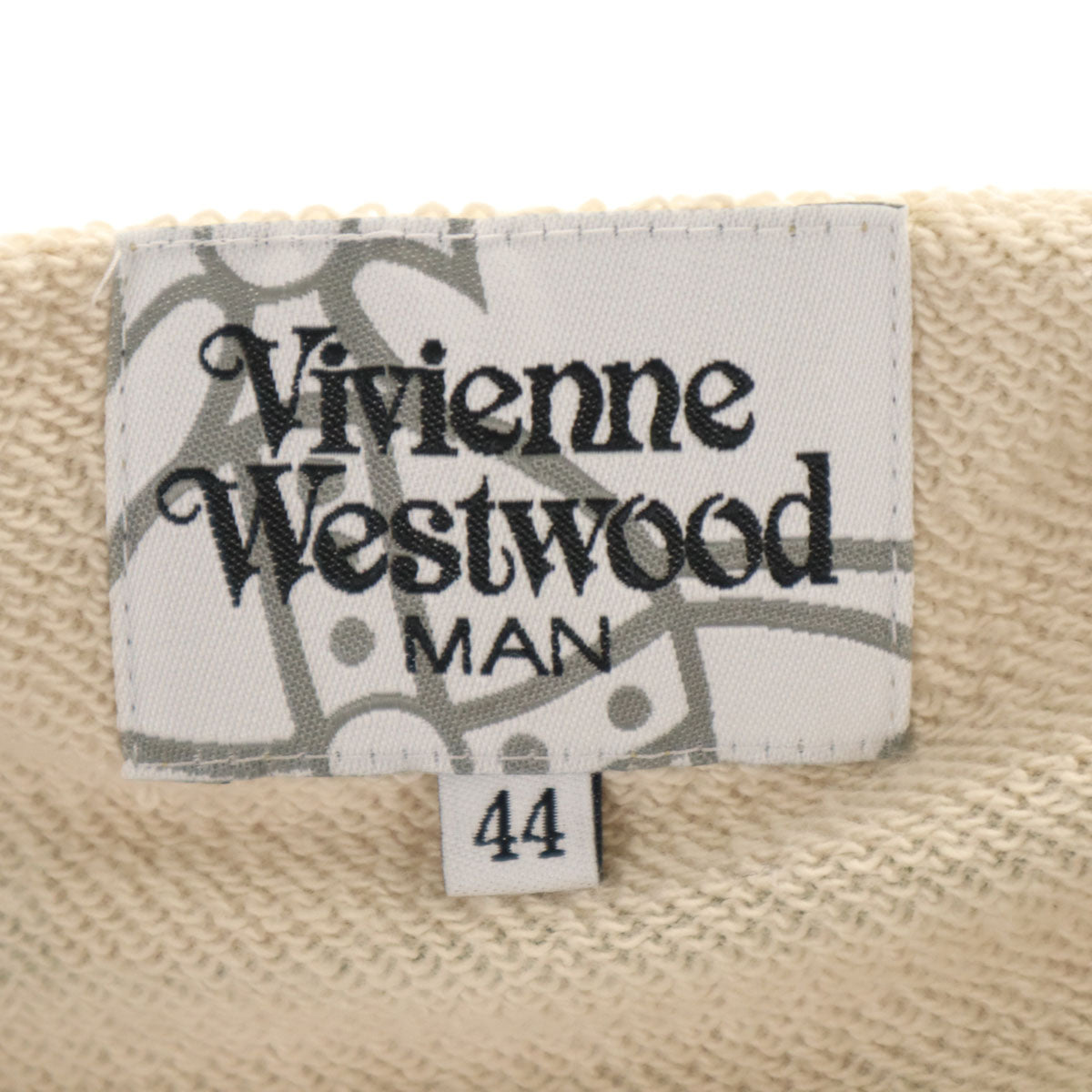 Vivienne WestwoodMAN ヴィヴィアンウエストウッドマン 日本製 総柄 長袖 ロング パーカー 44 ベージュ系 メンズ
