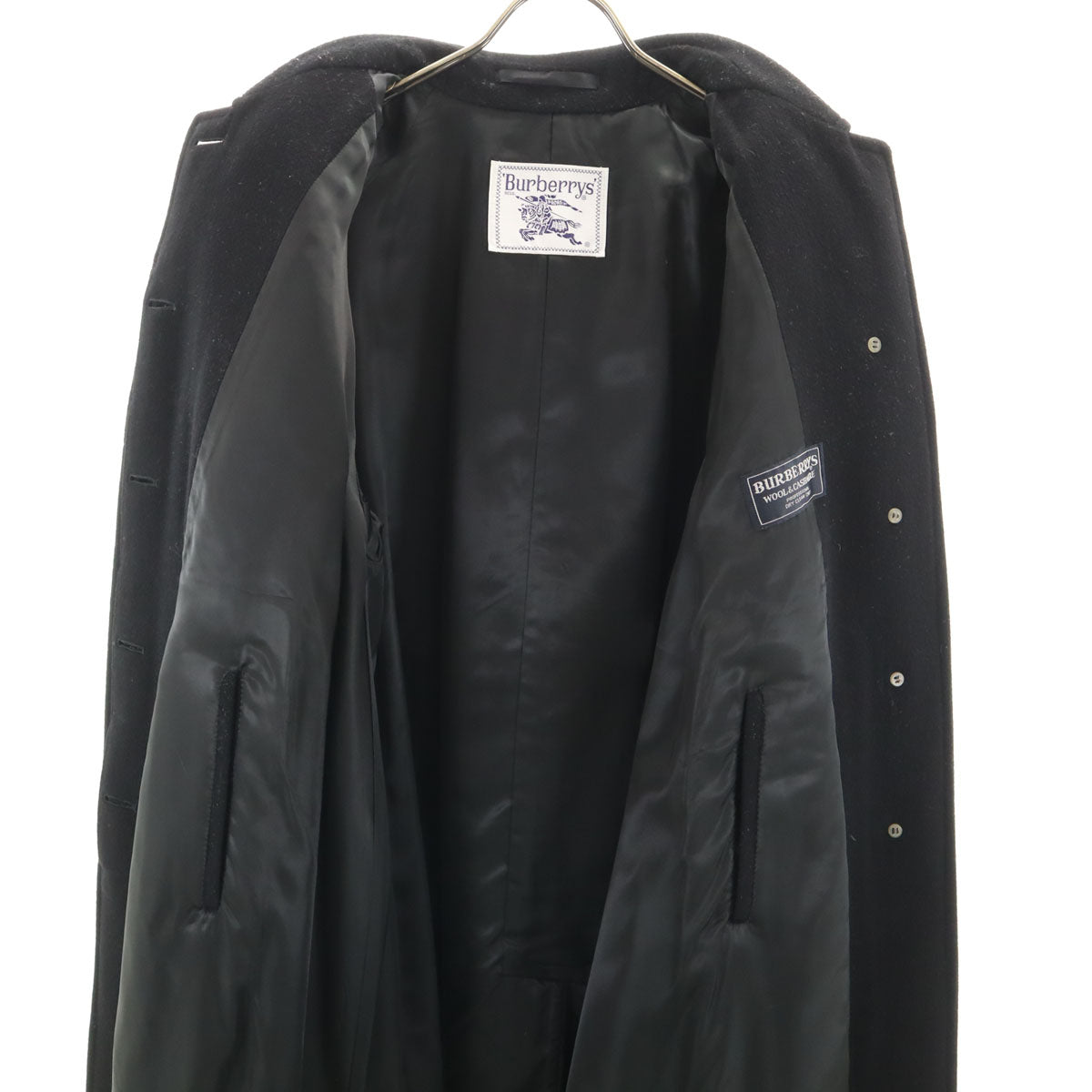 Burberrys バーバリーズ 90s オールド コート 7AR ブラック レディース