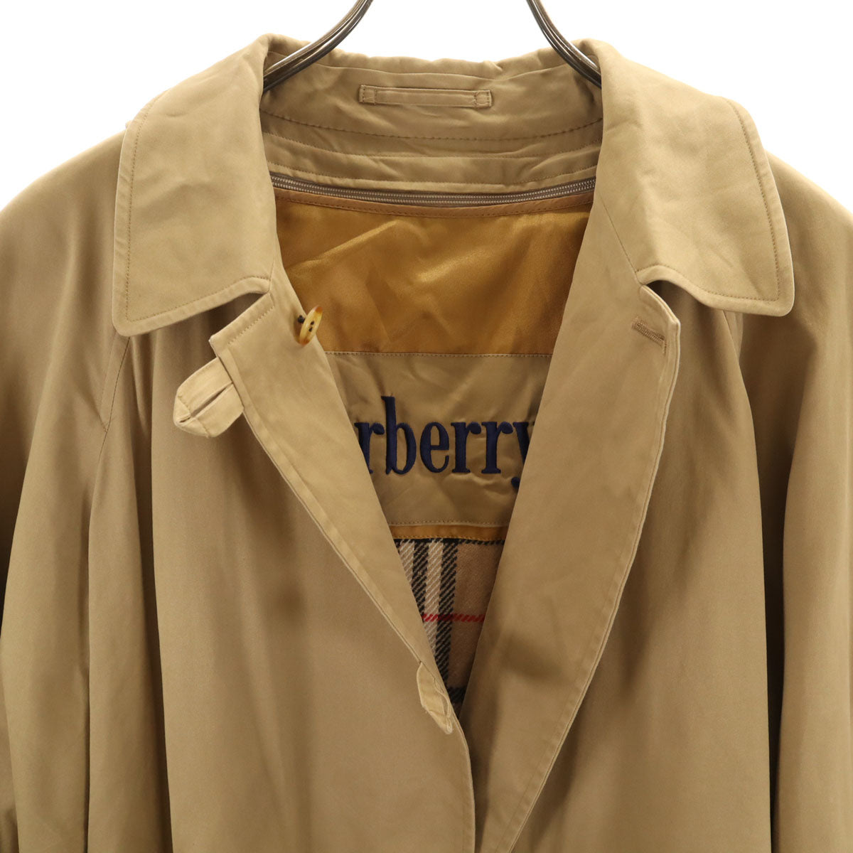 Burberrys バーバリーズ 90s オールド フーデット コート 9AR ベージュ系 ベストライナー付き レディース