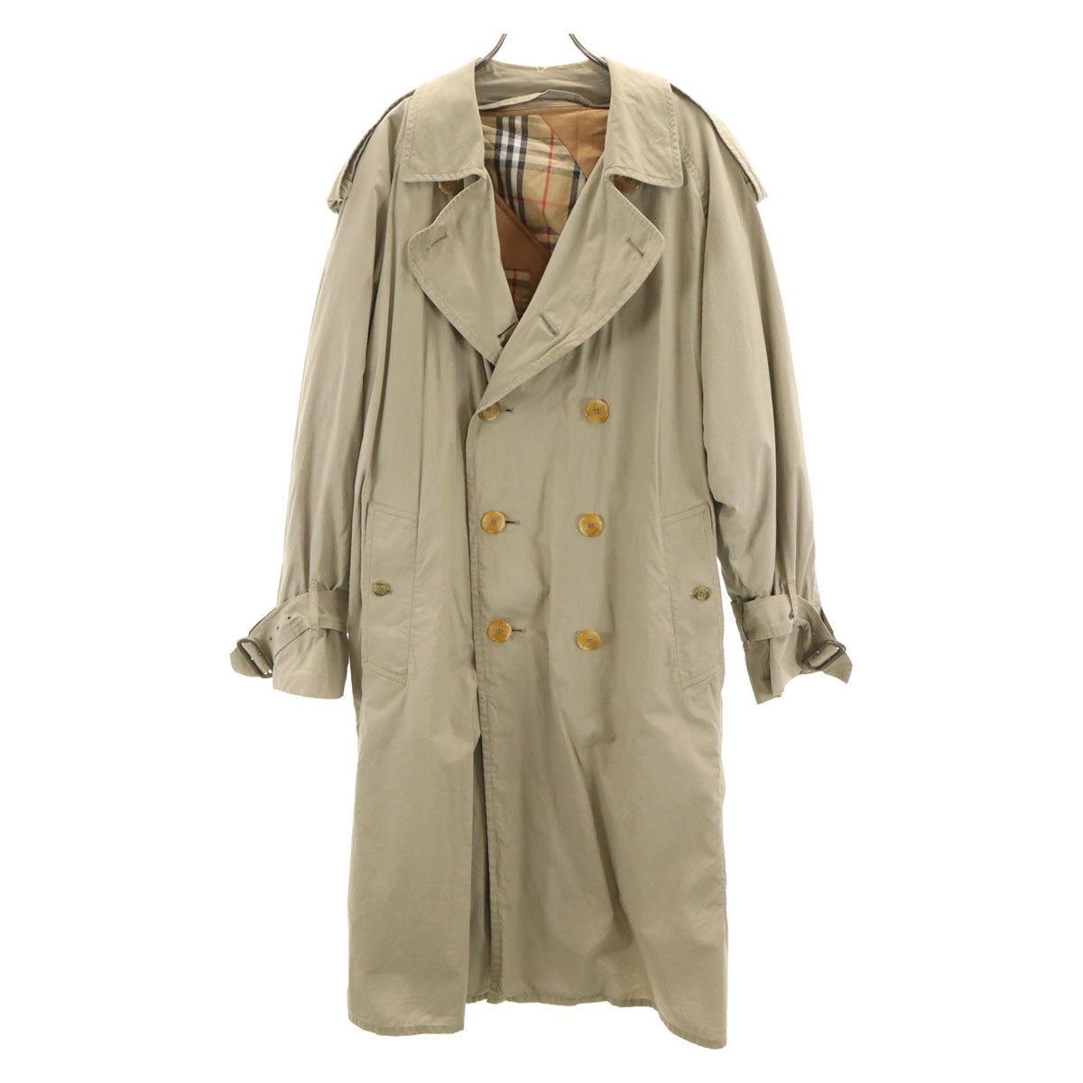 Burberrys バーバリーズ 90s 英国製 オールド トレンチコート 50 グレージュ ライナー付き メンズ