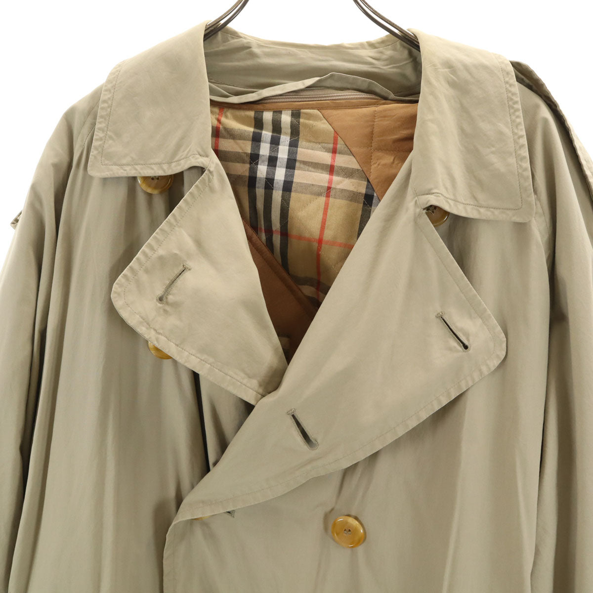 Burberrys バーバリーズ 90s 英国製 オールド トレンチコート 50 グレージュ ライナー付き メンズ