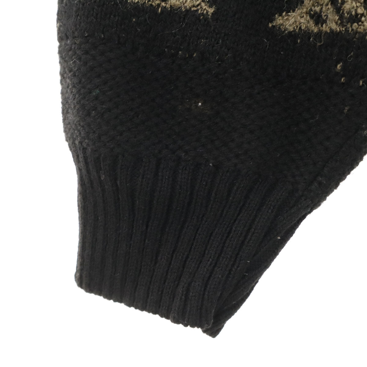 ALEXANDER LLOYD アレクサンダーロイド 90s イタリア製 オールド 総柄 長袖 セーター 2XLT ブラック ニット ビッグサイズ メンズ