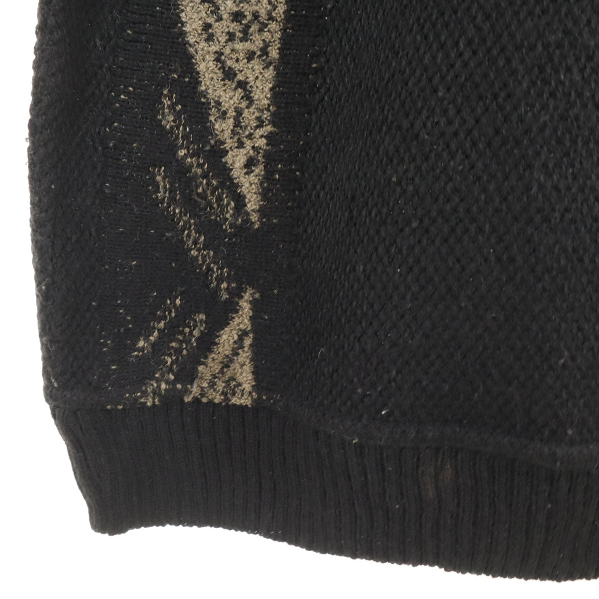 ALEXANDER LLOYD アレクサンダーロイド 90s イタリア製 オールド 総柄 長袖 セーター 2XLT ブラック ニット ビッグサイズ メンズ