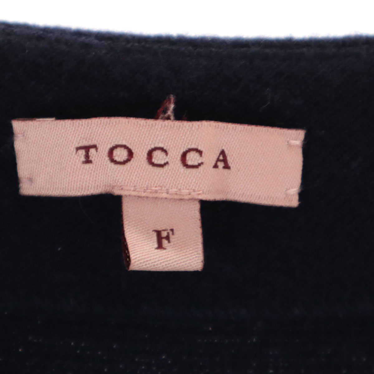 TOCCA トッカ 長袖 ロング ニットカーディガン F ネイビー レディース