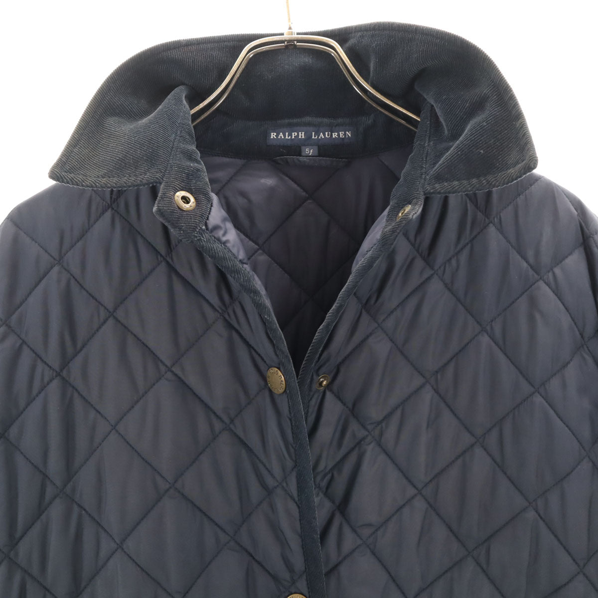 RALPH LAUREN ラルフローレン キルティングコート 5f ダークネイビー レディース