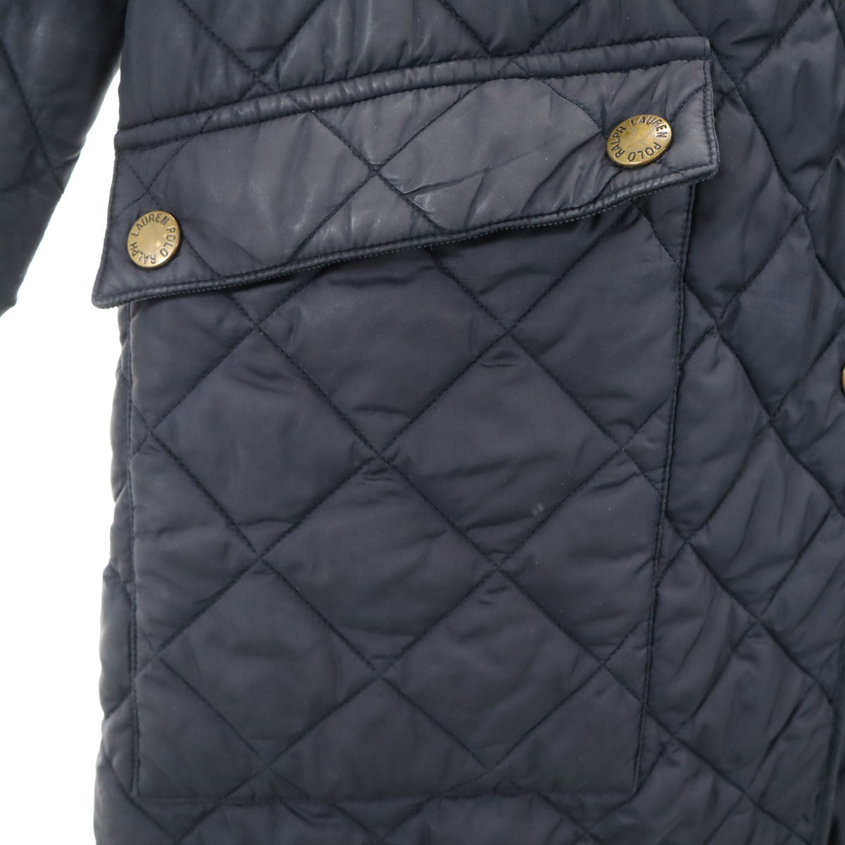 RALPH LAUREN ラルフローレン キルティングコート 5f ダークネイビー レディース