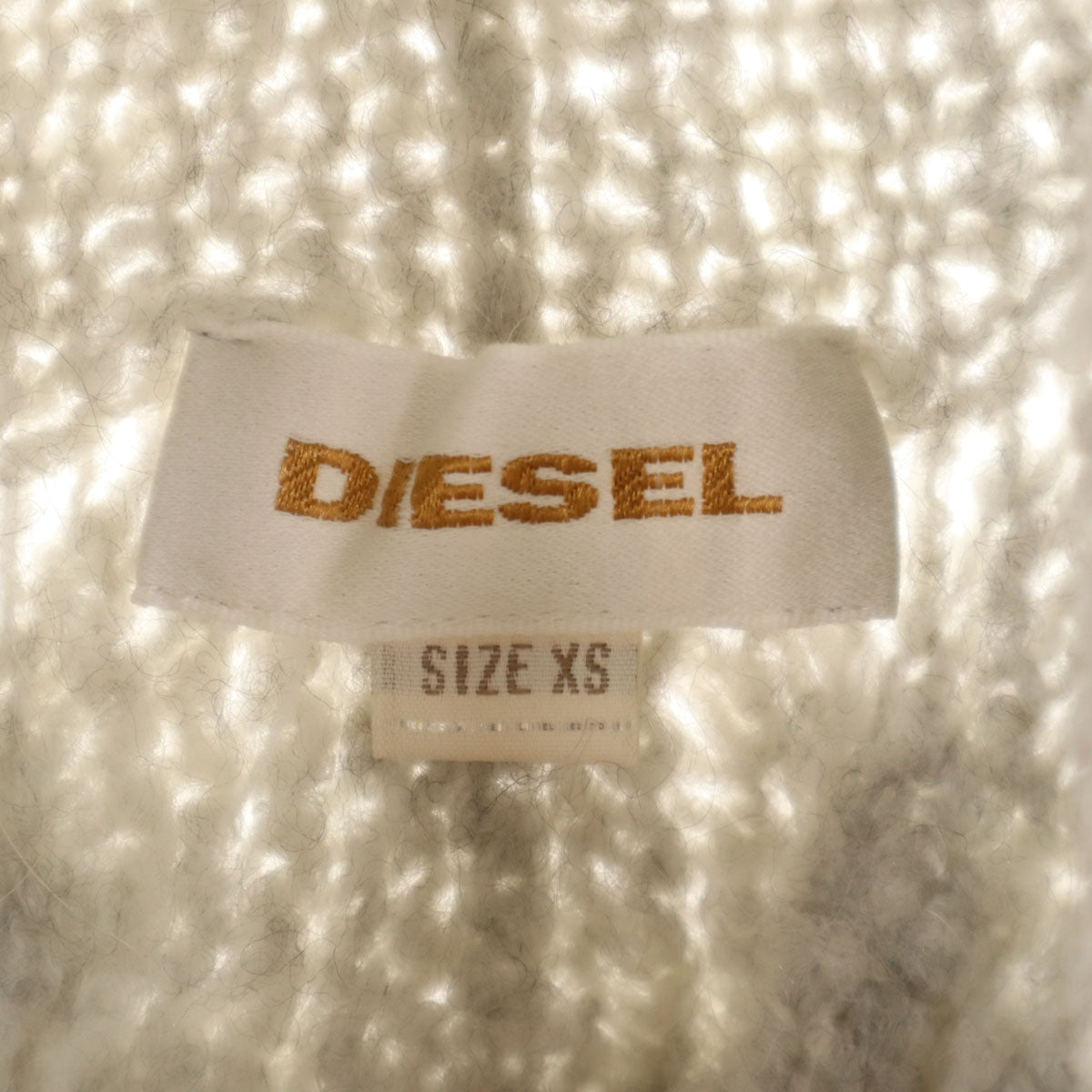 DIESEL ディーゼル 長袖 ニット ワンピース XS グレー系 レディース