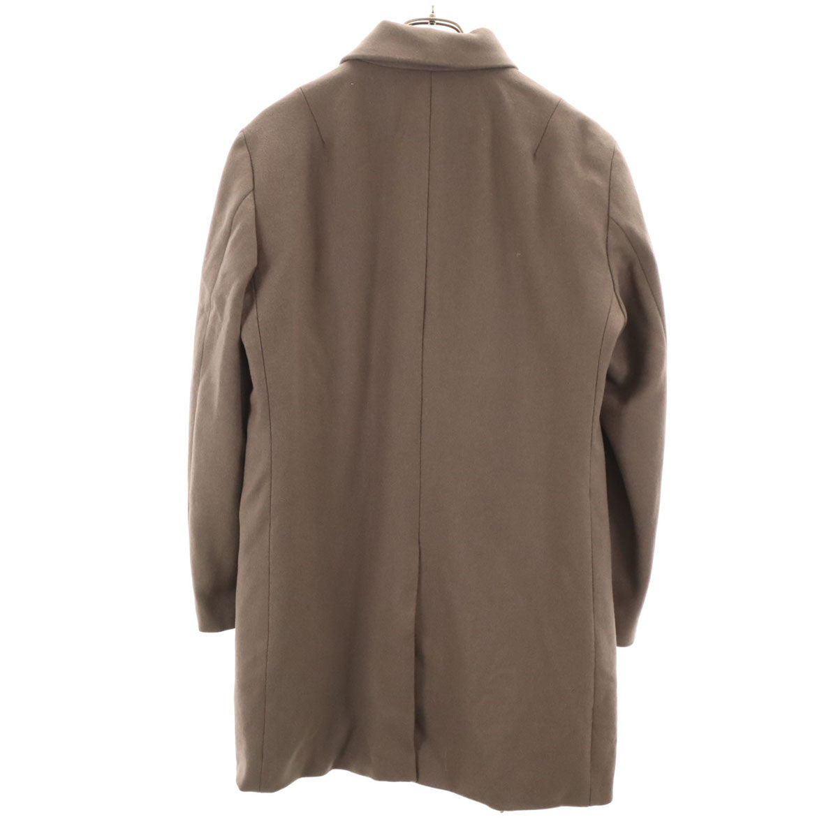 未使用 nano universe ナノユニバース メルトン ステンカラーコート S モカ メンズ