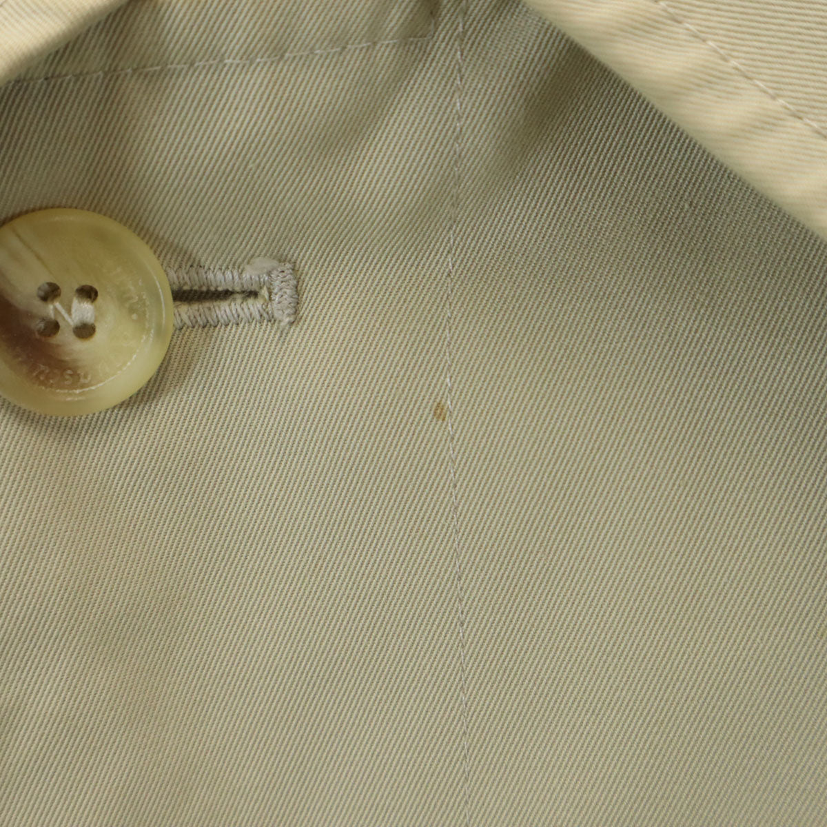 Aquascutum アクアスキュータム イングランド製 ステンカラーコート グレージュ メンズ