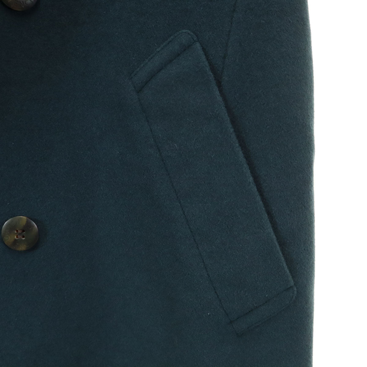 美品 GIVENCHY ジバンシィ 90s オールド ダブルブレスト ウールコート M 深緑系 メンズ