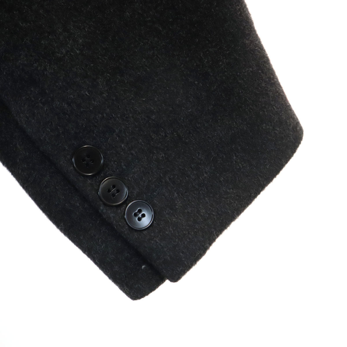 agnes b. homme アニエスベーオム フランス製 メルトン チェスターコート 3 チャコールグレー メンズ