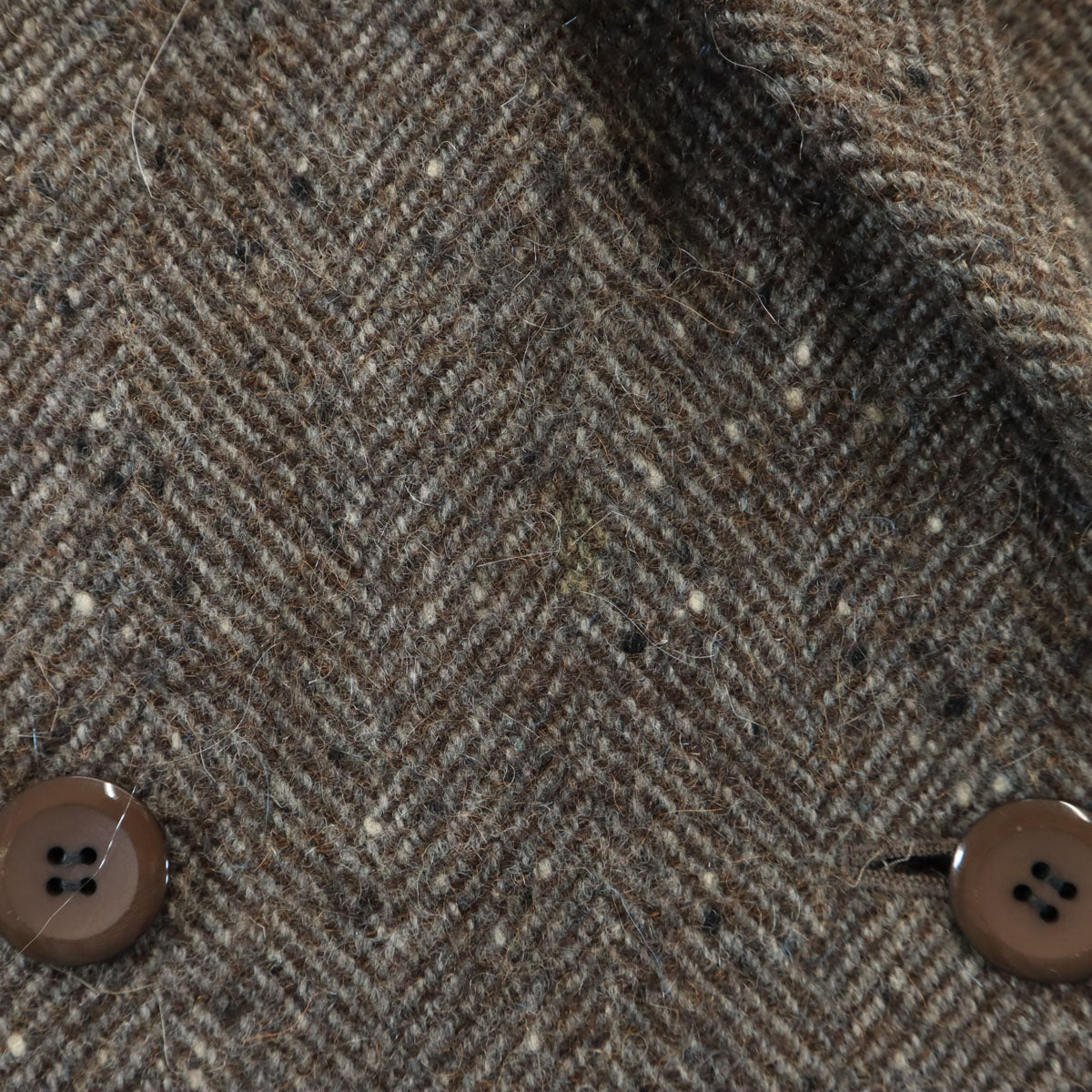 miss chloe ミスクロエ 日本製 アルパカブレンド ツイード アルスター コート 40 ブラウン ネップ レディース