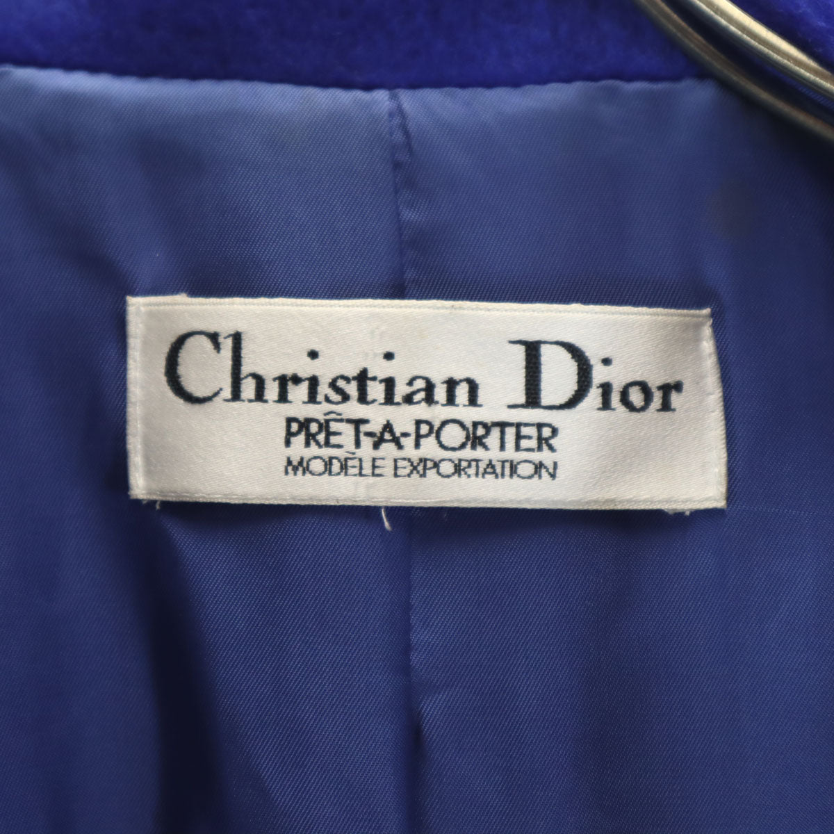 Christian Dior PRET-A-PORTER クリスチャンディオール プレタポルテ 90s オールド ダブルブレスト ウールコート ブルー系 メンズ
