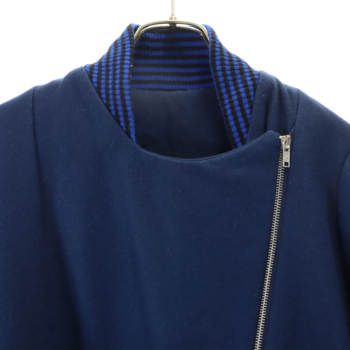 hui-hui ウィウィ ドイツ製 ウールコート S ネイビー レディース