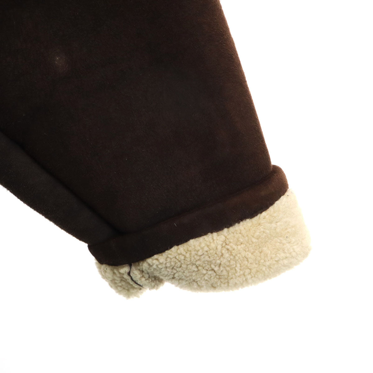 LANVIN ランバン 80s 90s ベルギー製 オールド 羊革 シープスキン ムートンコート 50 ブラウン 毛皮 メンズ