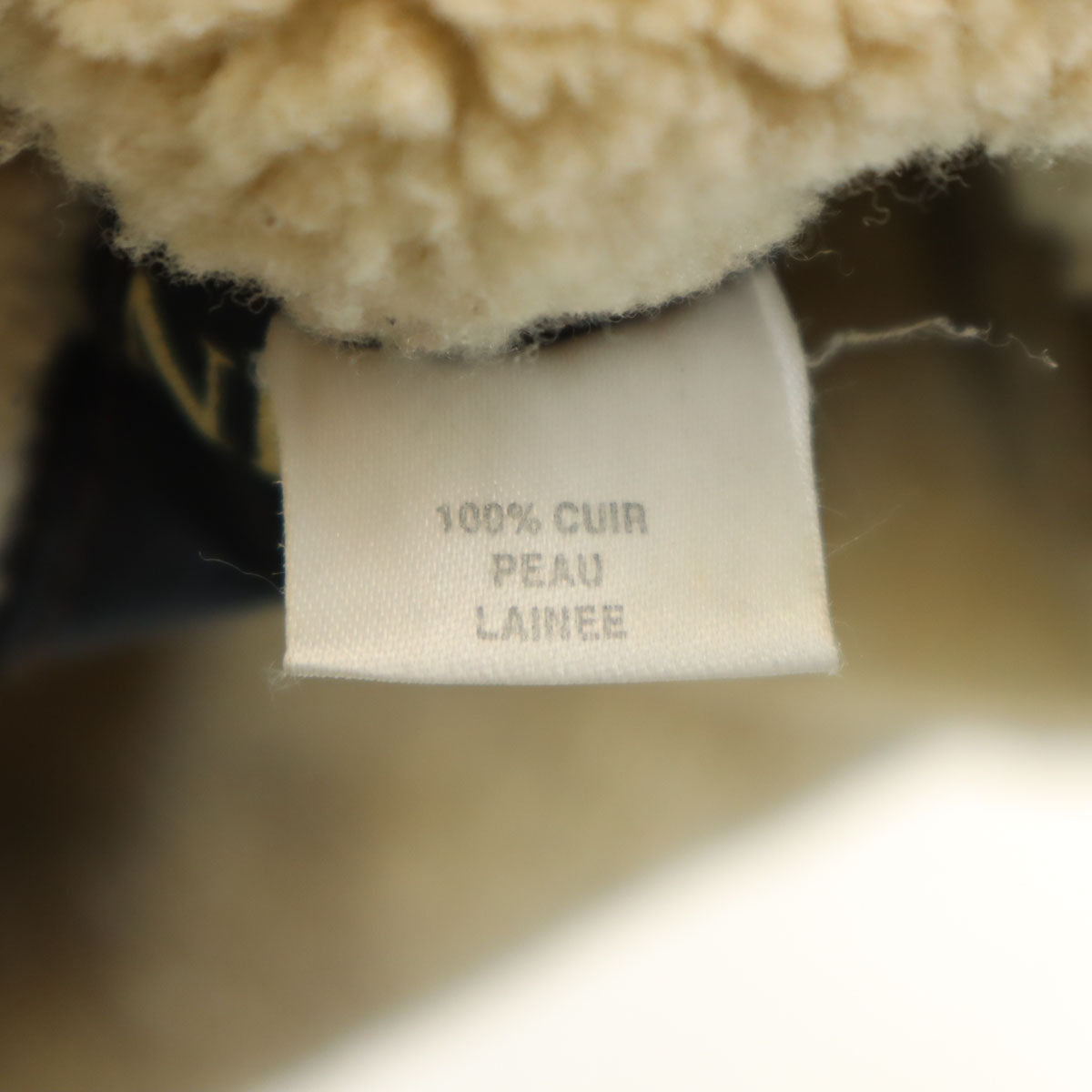 LANVIN ランバン 80s 90s ベルギー製 オールド 羊革 シープスキン ムートンコート 50 ブラウン 毛皮 メンズ