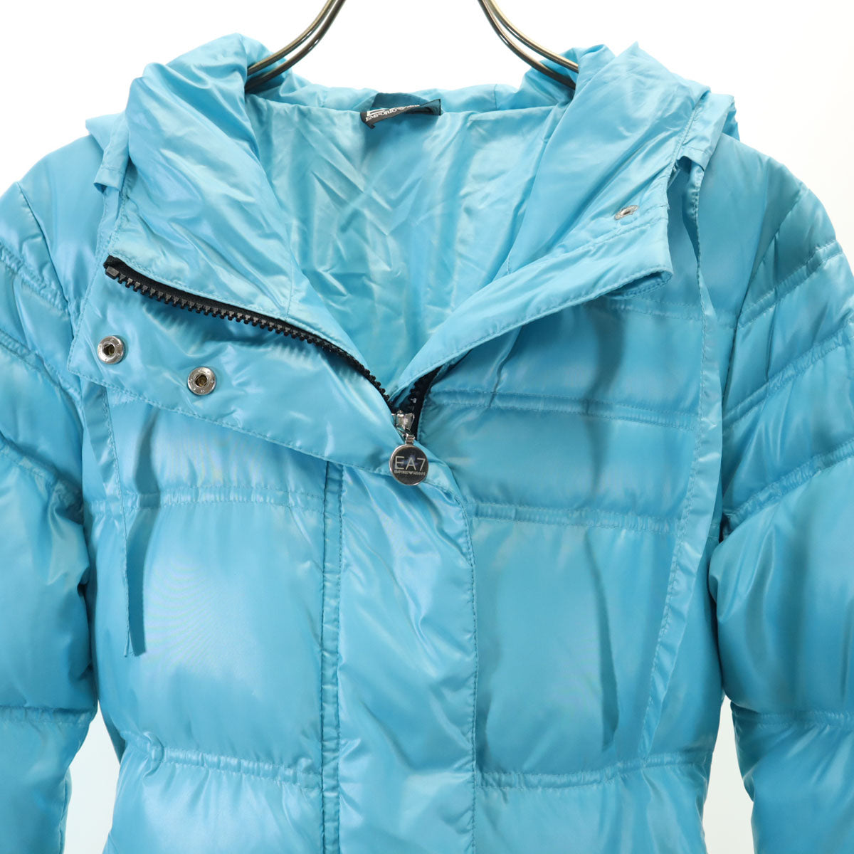 Emporio Armani エンポリオアルマーニ ダウンコート XS 水色 レディース