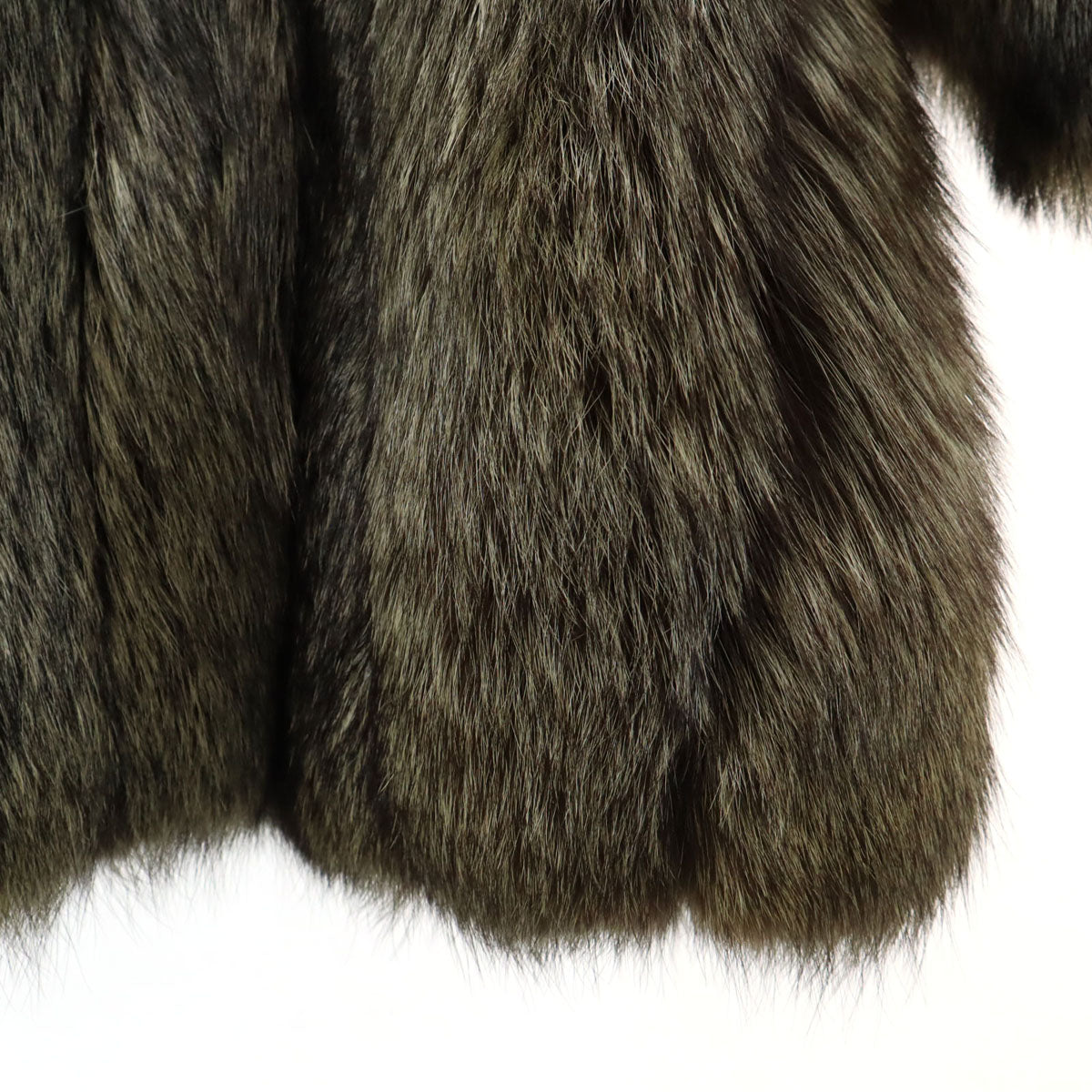 美品 SAGA FOX サガフォックス 毛皮コート F ブラウン レディース