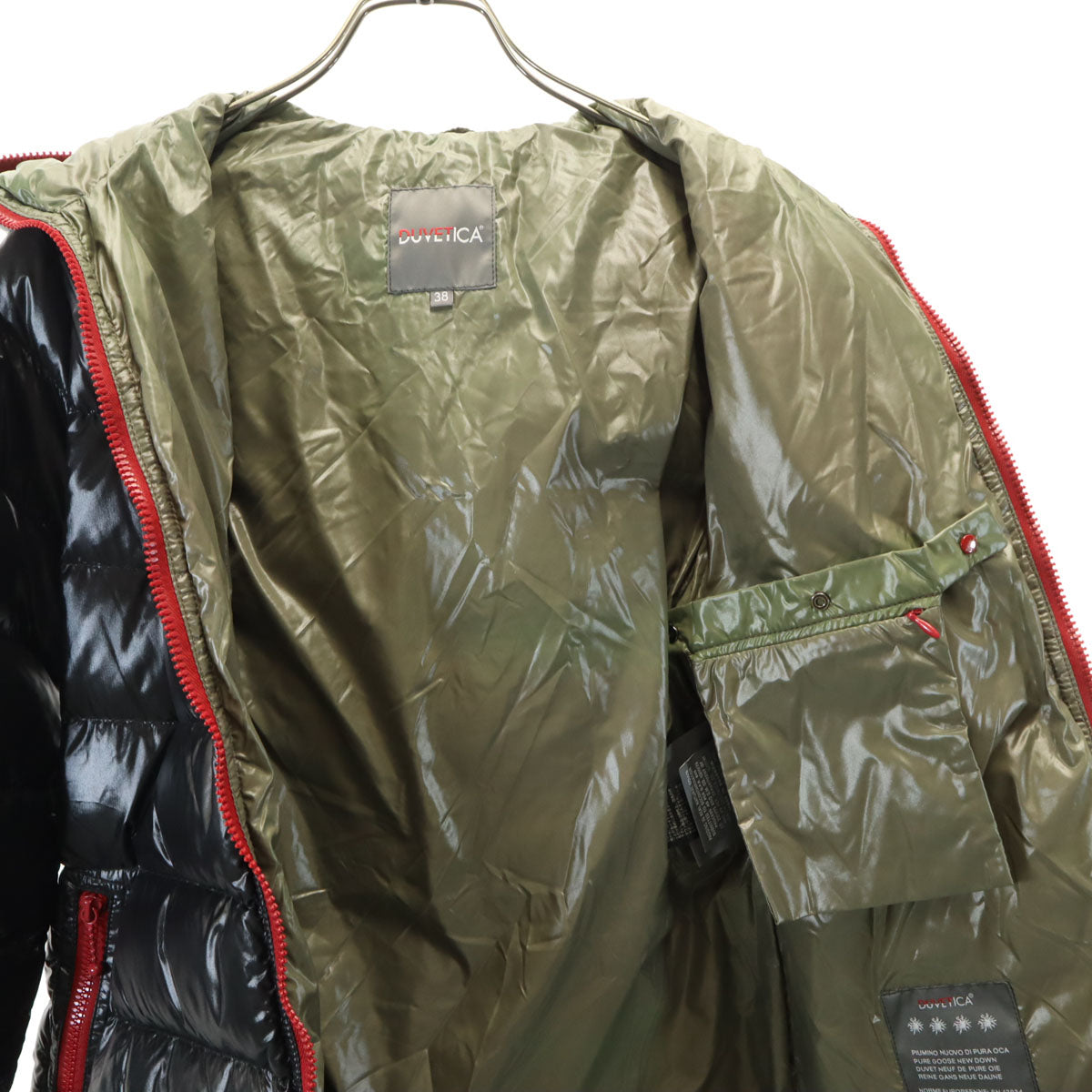 DUVETICA デュベティカ ブルガリア製 ACE ダウンコート 38 ブラック系 レディース