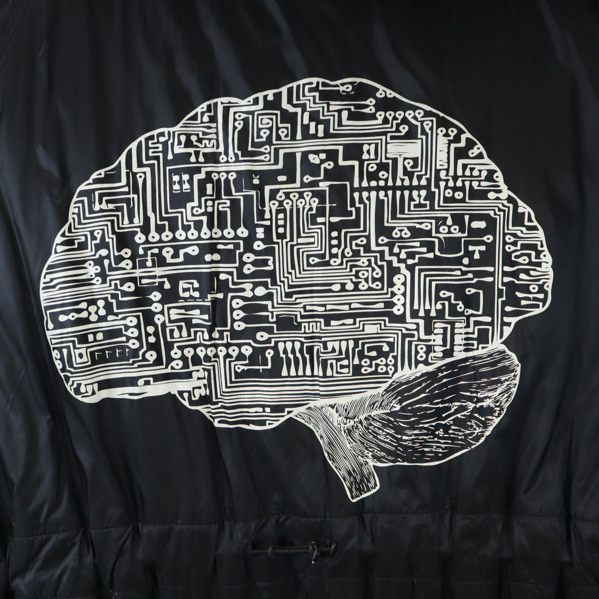 UNDERCOVER アンダーカバー バックプリント ヒューマン コントロール システム 中綿コート 1 ブラック メンズ