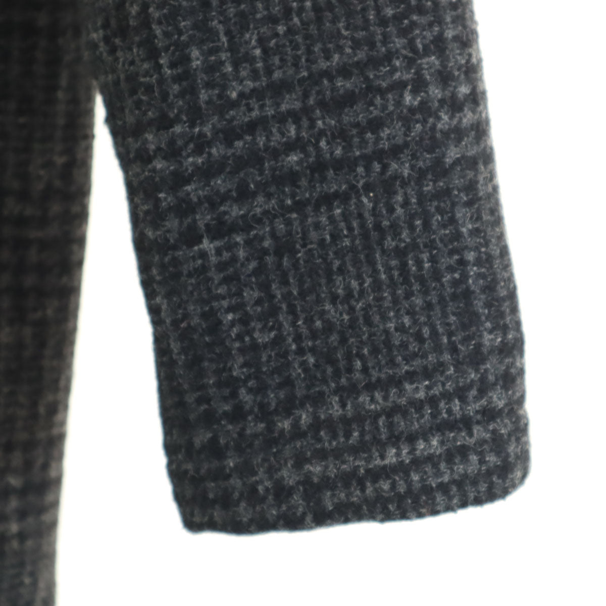 PS Paul Smith ピーエスポールスミス チェック柄 ステンカラーコート S チャコールグレー 中綿 メンズ