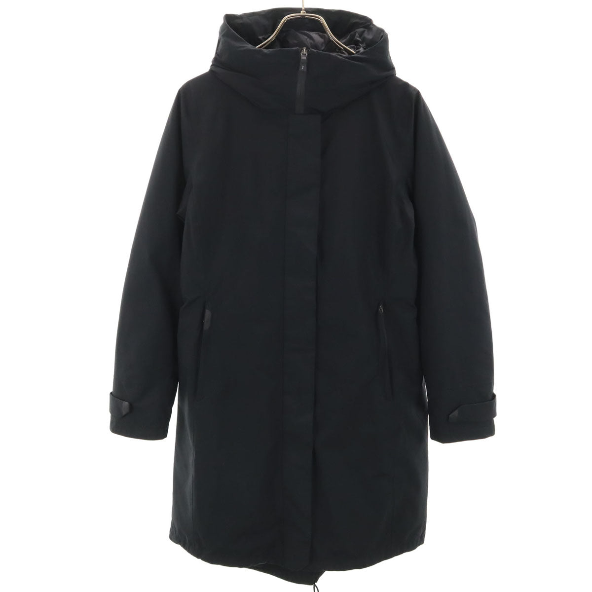 Herno ヘルノ ダウンコート 42 ブラック Laminar GORE-TEX レディース